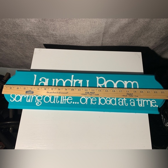 Teal Laundry Room Sign. Sorting Life Out One Load at a Time - Picture 3 of 4